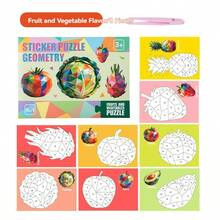 3D DIY Sticker Art Set, Geometric, Animal, Dinosaur, Ocean, Transportation Themed Puzzle Stickers, Fun Educational Toy, Great For Home Play And Gift Giving - Multicolor - View 18