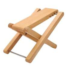 Guitar Foot Rest Adjustable Height 4 Position, Wireless Guitar Footrest Foldable Solid Maple Wood with Stable Rivet Fixation for Stage Performance and Practice - como en la imagen - Ver 9