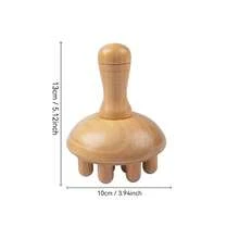 Bộ 4 món massage gỗ sồi, dụng cụ Gua Sha massage mặt và đầu, bộ dụng cụ massage, massage đầu, gậy massage làm đẹp, dụng cụ cạo cơ thể, dụng cụ thư giãn cơ bắp, massage lưng, massage xương bả vai, massage cổ, massage toàn thân, massage chân, massage vai, dụng cụ massage vai và cổ, quà tặng ngày lễ - Màu be - Xem 4