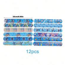 Disney Bộ 24 vòng tay co giãn màu xanh dương chủ đề Stitch hoạt hình, họa tiết Stitch dễ thương, thích hợp làm quà tặng sinh nhật, quà tặng tiệc tùng và phần thưởng trong lớp học. - Nhiều màu - Xem 12