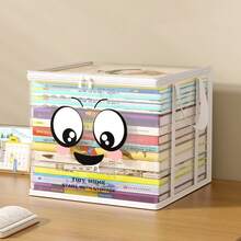 1pc Foldable Storage Box , Baby Room Clothes, Book Storage Box, Transparent Waterproof Household Sorting Storage Box,Hair Accessories Organizer - Multicolor - View 10