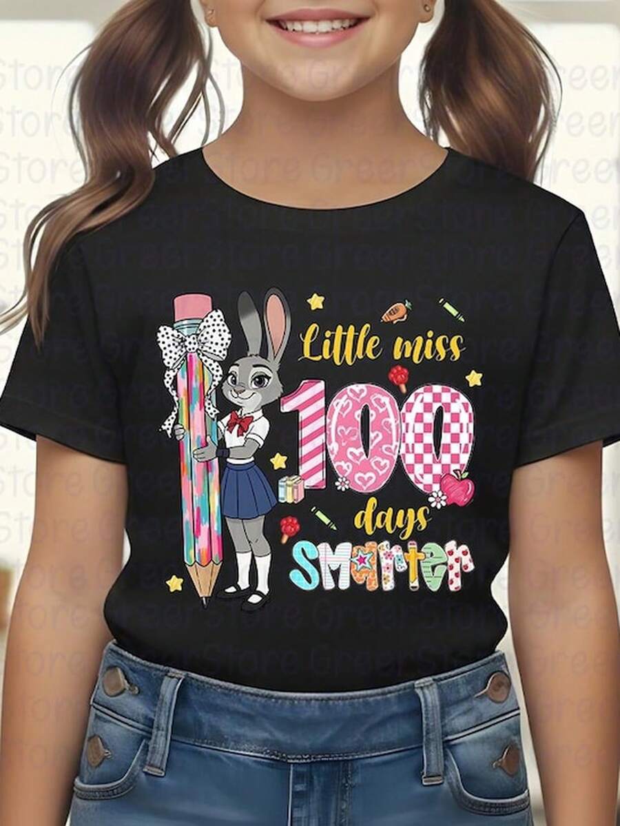 Little Miss 100 Da S1Marter S1Hirt, 100 Da Z1ootopia 2 Characters T1EE, Coquette Judy Hopps.