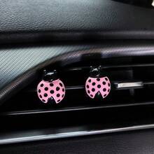 Creative 3D Ladybug Air Vent Clip, Cute Car Interior Decor, Firmly Installed, Fresh And Adorable Style, Enhances Cozy Atmosphere - Ladybug-shaped Air Vent Decorative Clip - View 10