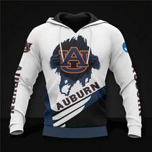 Auburn Tigers Hoodie 3D Zip Hoodie Long Sleeve Gift For Fan - Multicolor - View 1