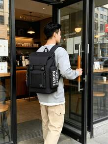 1pc Large Capacity Fashion Backpack (With Cherry Pendant) - Student Campus Bookbag/Commute Casual Backpack, Suitable For Classroom Book Storage, Daily Outings, Office Commute Organization (Campus Desk, Daily Shopping, Office Commute, Short-Distance Travel), Student Supplies Storage, Daily Personal Items Organization, Office File Arrangement, Lightweight Travel Packing - Various Colors - View 8