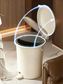 Cette poubelle à pédale est disponible en plusieurs couleurs pour s'adapter à différents styles de maison. Son design d'ouverture du couvercle à pédale permet une utilisation sans contact pour une meilleure hygiène, et le couvercle hermétique verrouille efficacement les odeurs. - View 3