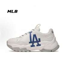 MLB Big Ball Chunky, Casual And Simple Low-Top LA Chunky Sneakers, Unisex Style. - White/Blue 3ASHC104N-07WHS - View 4
