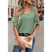 Women Tops - Green - View 7