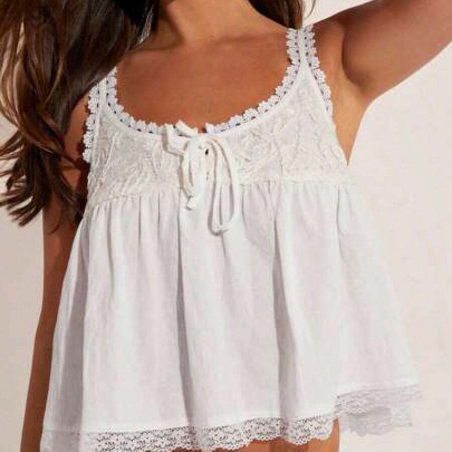 Women Tank Tops & Camis - White - View 1
