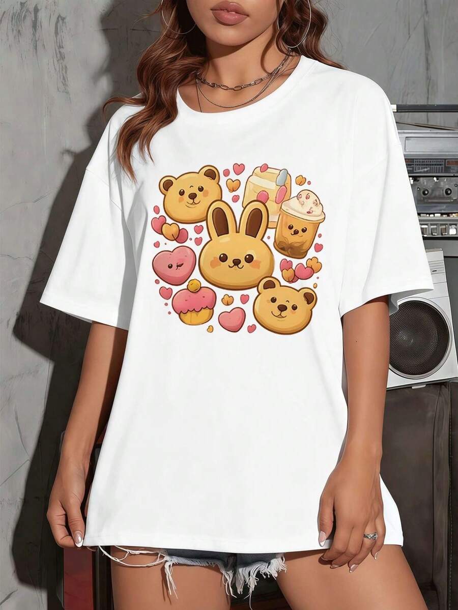 Women T-Shirts - White - View 1