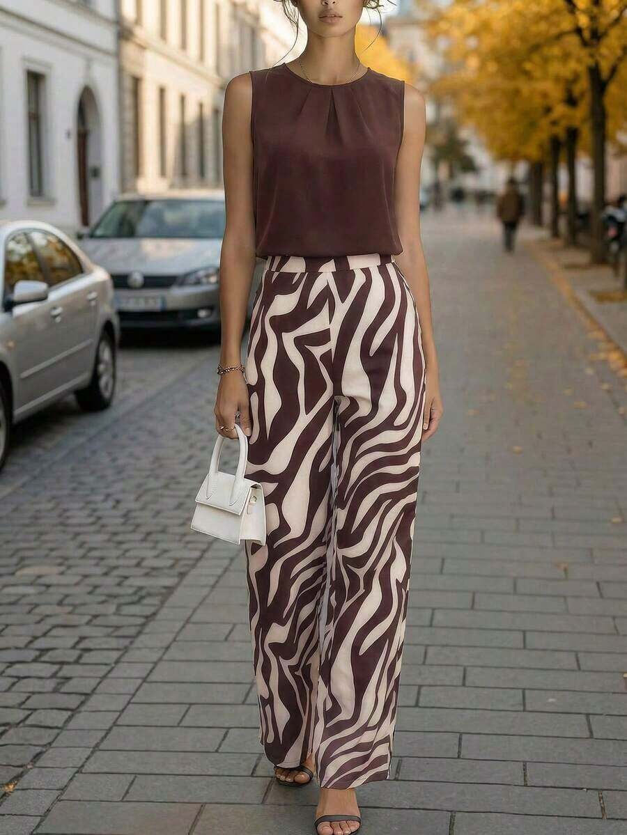 Conjunto de dos piezas para mujer para uso diario - Multicolor 3 - Ver 1