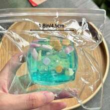 透明海洋造型壓力緩解桌面玩具，柔軟彈性捏捏樂，有趣手持新奇玩具，適合成人派對、辦公桌及居家使用 - 彩色 - 查看 9