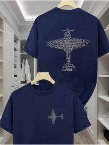 Men's T-Shirts For Spring And Summer - 黑色 - 查看 8
