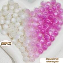 100pcs 8mm UV Color Changing Beads, Sunlight Sensitive Beads, Suitable For DIY Bracelets And Jewelry Making - 8mm In Diameter - View 18