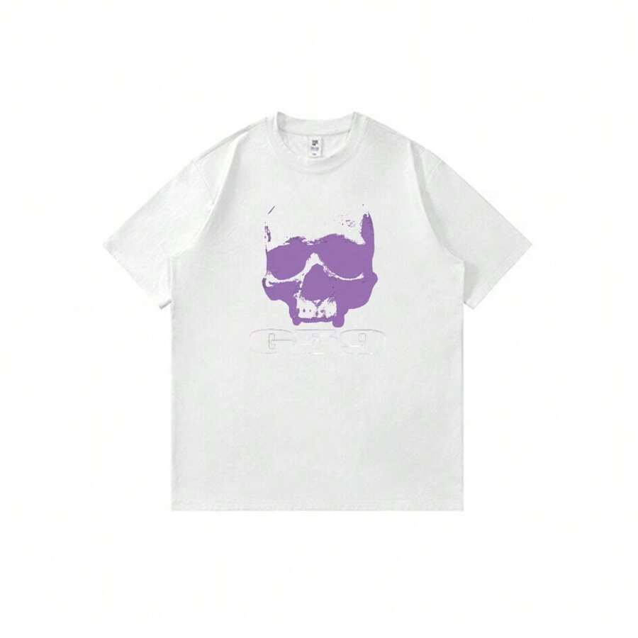 Suicideboyss-New-World-Depression-Greyday-Vintage-Hip Hop T-Shirt Trendyss Drip Hip Hop Culture Print T-Shirt For Men Women Summer Casual Tee Tops - 白色 - 查看 1