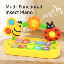 Baby Musical Toys - Interactive Piano Keyboard For Toddlers, 4 Models, Light And Sound Musical Toy, Early Learning Toys For Boys Girls, Montessori Educational Toy, Birthday Gift For Boys Girls - Multicolor - View 5