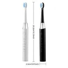 Hailicare 成人电动牙刷，5种模式，IPX7级防水，Type-C充电，续航长达60天，带定时器，便携易用，适合旅行/居家使用 - 查看 10