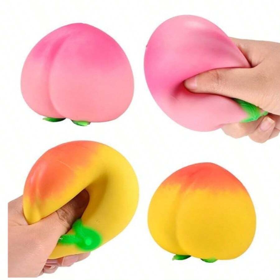 1pc/Random Color, Peach Squeeze Toy, Soft Slow Rebound Stress Relief, Perfect For Holiday Gifts, Fun And Cute Gift, Birthday Gift, Easter Gift, Halloween Gift, Christmas Gift, Party Gift, Squishy, Squishy Toys, Squishy Stress Toy, Dumpling Squish