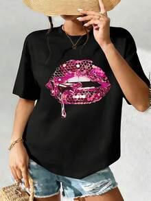 Women T-Shirts - Black - View 2