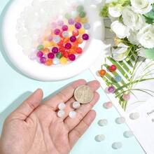 100pcs 8mm UV Color Changing Beads, Sunlight Sensitive Beads, Suitable For DIY Bracelets And Jewelry Making - 8mm In Diameter - View 3