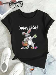 Women T-Shirts - Black - View 2