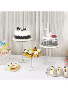 Giá đỡ bánh cupcake tròn bằng acrylic trong suốt, khay đựng bánh cupcake trong suốt, giá trưng bày bánh ngọt và kẹo, thích hợp cho bàn tráng miệng, tiệc sinh nhật, sự kiện cưới. - trong suốt - Xem 4