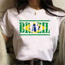 Camiseta Negra Mujer con Gráfico de "Rock", Estilo Punk Casual - Blanco - Ver 9