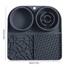 1pc Silicone Slow Feeder, Multifunctional Slow Food & Water Bowl, Portable Anti-Slip Cat/Dog Bowl - View 3