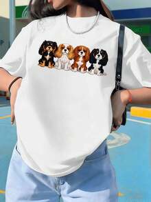 Dam-T-shirts - Vitt - Visa 1