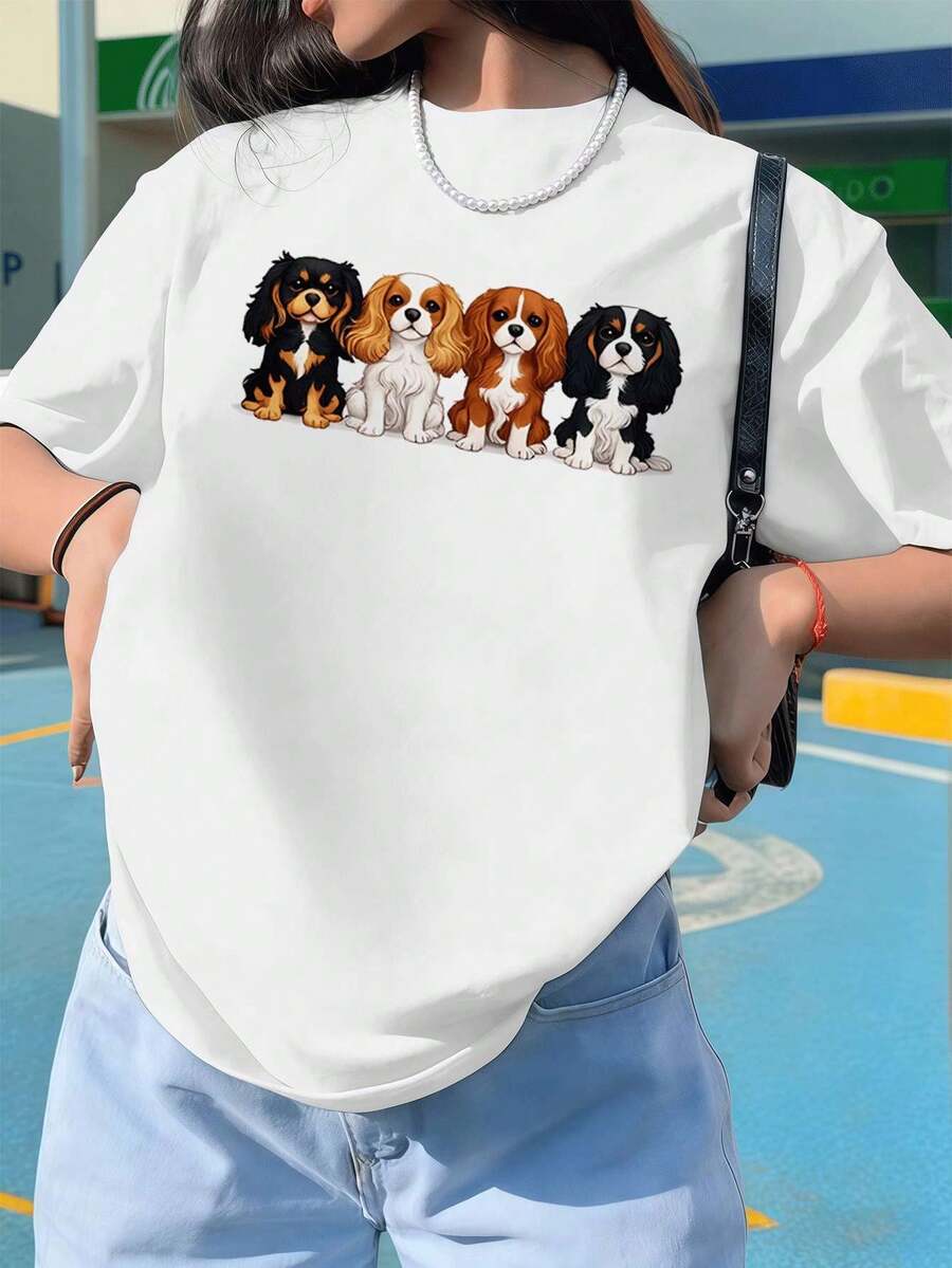 Dam-T-shirts - Vitt - Visa 1