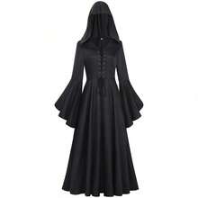 Cosplay Clothing - 251210 Green Bell-sleeve Women's Dress - View 6