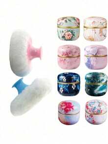 1 Bộ hộp phấn phủ dạng bột 80g kèm bông phấn (Không bao gồm phấn), Thích hợp dùng khi tắm và du lịch, kèm bông phấn và hộp phấn, Quà tặng Giáng sinh, Ngày lễ, Halloween, Ngày Valentine, Eid, Ngày của Mẹ, Hướng dẫn chọn quà ngày lễ - Nhiều màu - Xem 7