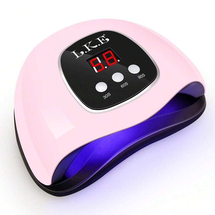 LKE 24LED Nail Dryer UV Nail Lamp Nail Lamp For Drying And Curing Nail Polish Household Nail Lamp For Drying And Polishing Varnish With USB Cable Professional Gel Polishing And Drying Lamp For Curing All Gel Nail Polish Nail Pedicure Salon Tools Professional Nail Tool - Hồng - Xem 1