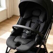 1pc Reversible Baby Stroller Seat Cushion, Unisex - Black - View 5