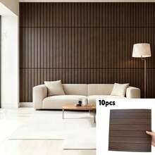 10pcs/Set 30cm X 30cm Self-Adhesive Grid Wallpaper, Wall Panels, Easy To Tear And Stick, Striped Design, Suitable For Countertop And Furniture Renovation, Indoor Wall Decor, Ideal For DIY Projects - 10pcs - View 16