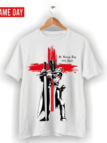 St George's  Red Cross Tee  St George's  Celebrati Tee - White - View 1