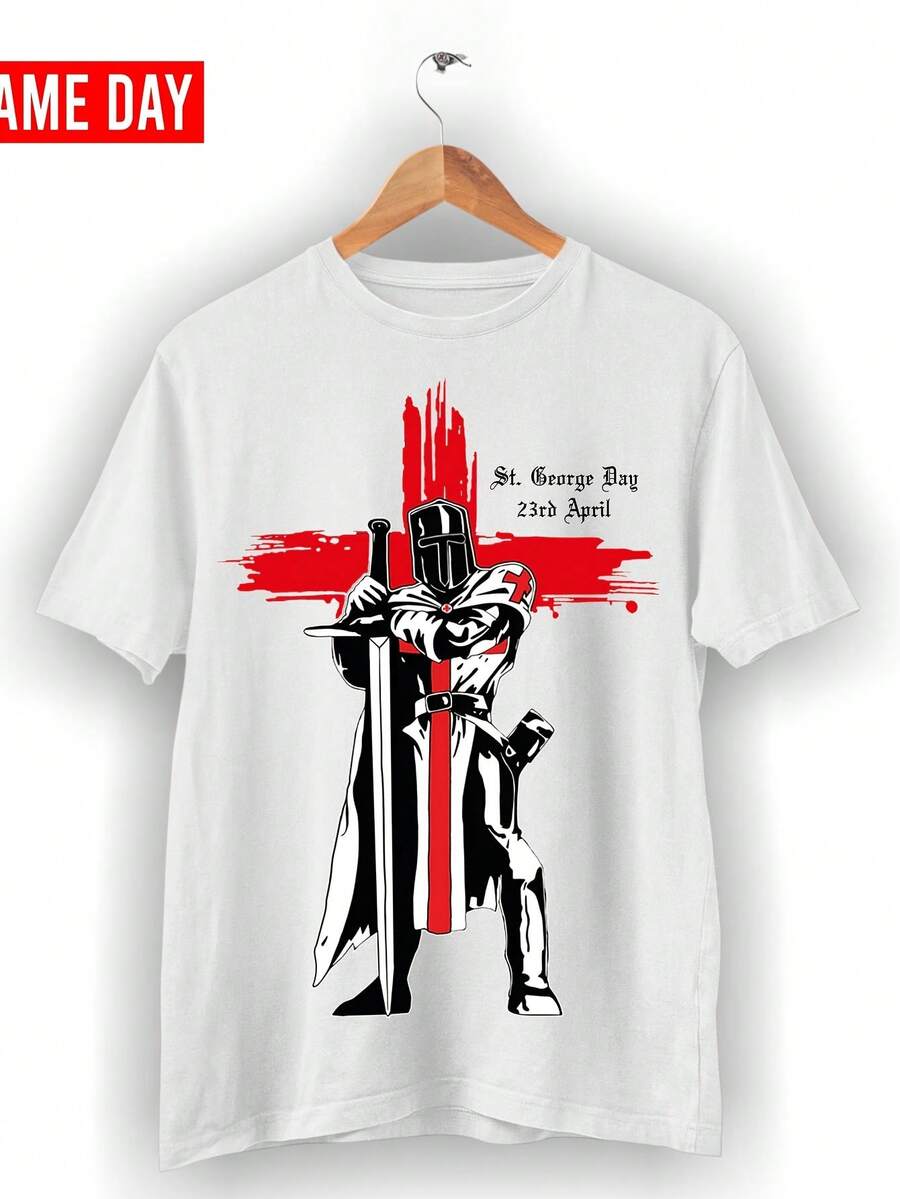 St George's Red Cross Tee St George's Celebrati Tee - White - View 1