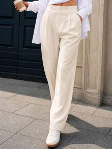 Women Pants - Beige - View 5