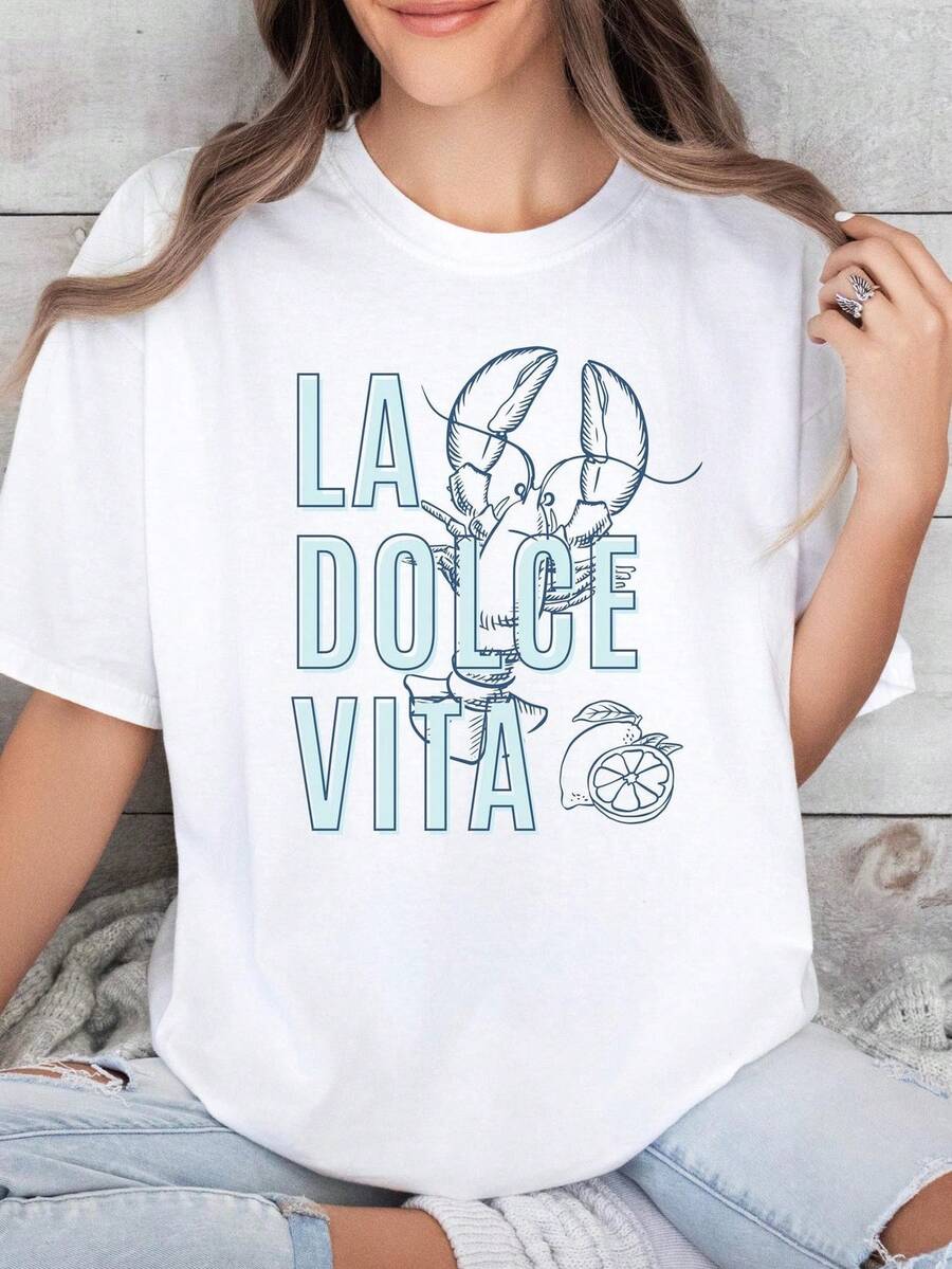 C1AmiS1eta italiana La Dolce Vita Ciao Bell1A MermaiD1Core Ocean Inspired StY1Le S1oft Gir1l1L Ouit Lobster Tomato Gir1l1L Summer Oceancore Gift Summer T1EE