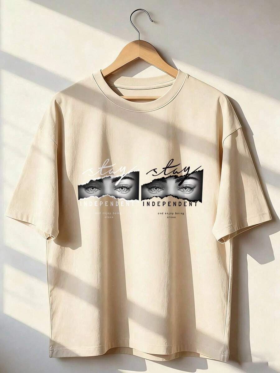 Stylish And Aesthetic Short-Sleeve T-Shirt, Fashionable Short-Sleeve T-Shirt For Spring And Summer 2026, Made In Mexico, 180 Grams. Cartoon Print, Couple Design, Suitable For Indoor Or Outdoor Wear. Crew Neck, Unisex, Ideal For Office And Leisure. One-Piece Pack. - APR-P631577SLNDXZGY450 - 查看 1