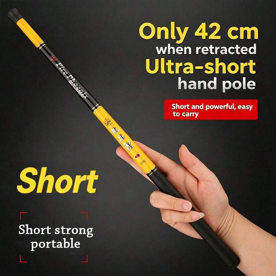 Ultralight Telescopic Fishing Rod Stream Lake Hand Pole Carp Feeder Portable Fishing Rods Tackle - Multicolor - View 1