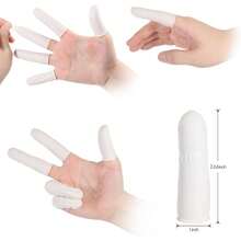 Disposable Medium Latex Finger Cots, Finger Protector Sleeves For Thumb And Finger Tips, Approx 210 Pieces - 1 - View 3