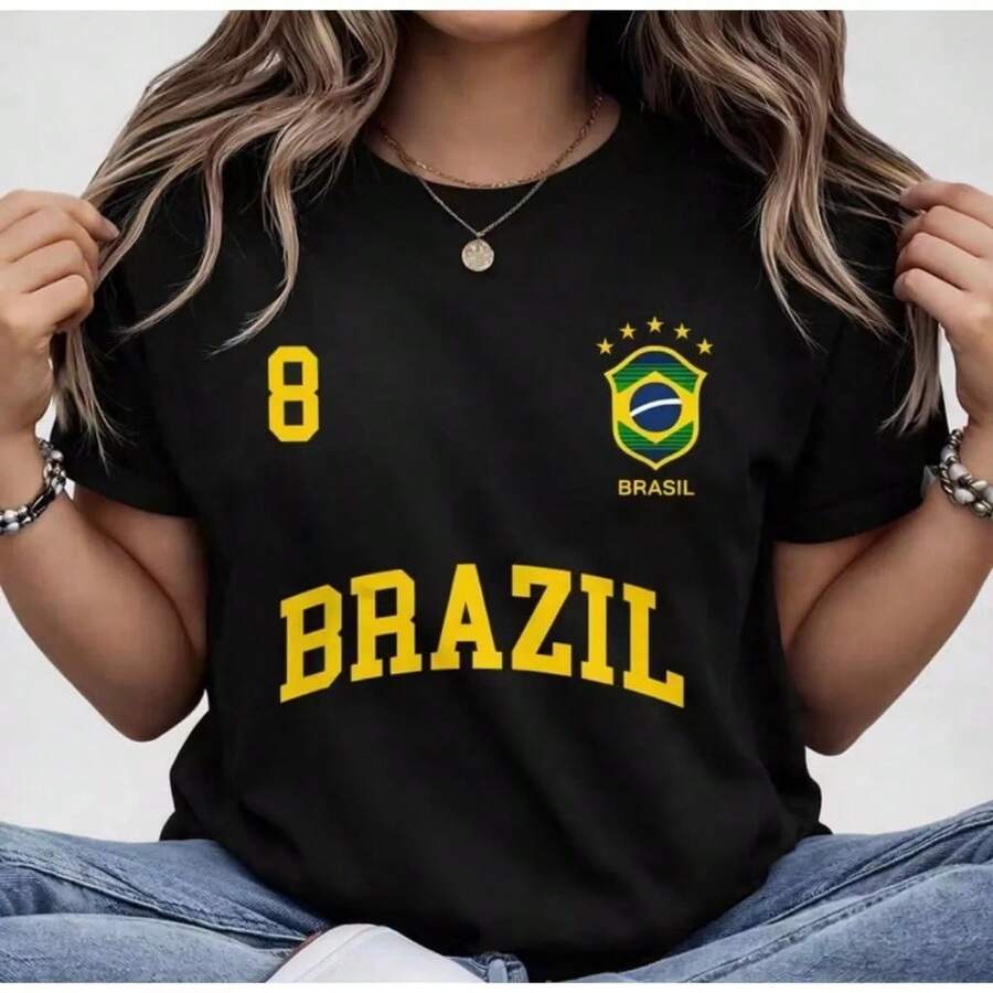Blusa Brazil Nova - Preto - Visão 1