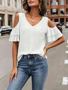 Women Tops - White - View 4
