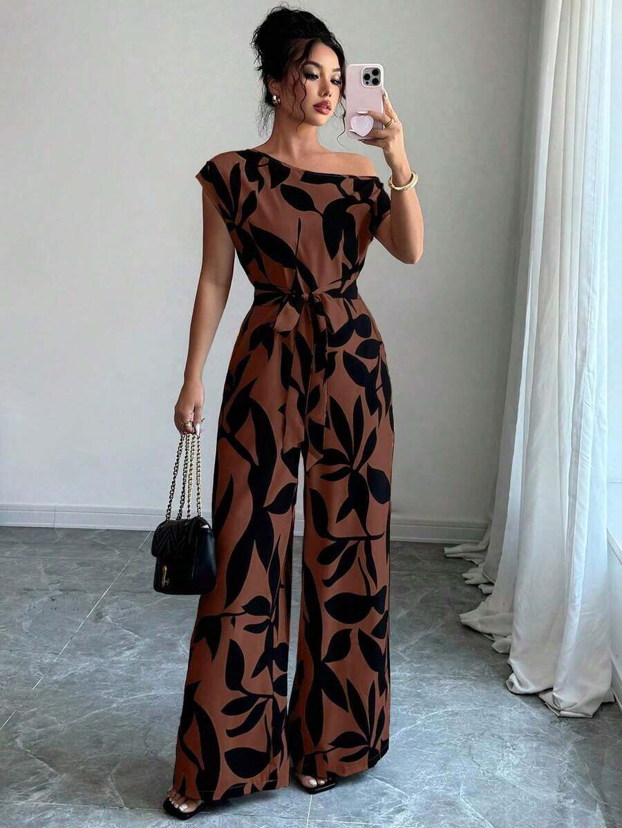 elegante de verano estilizador con estampado para mujer, ideal para vacaciones - Multicolor - Ver 1