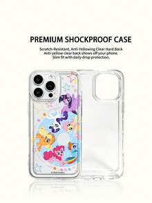 Hasbro MY LITTLE PONY 官方正品卡通少女手机壳，节日礼物，盒装，适用于三星Galaxy系列/苹果iPhone 17、17 Air、17 Pro、17 Pro Max、11、12、13、14、15、16 Pro、16 Pro Max、14 Plus、15 Plus、16 Plus、15 Pro Max、16 Pro、16 Pro Max、XR - 無色 - 查看 2