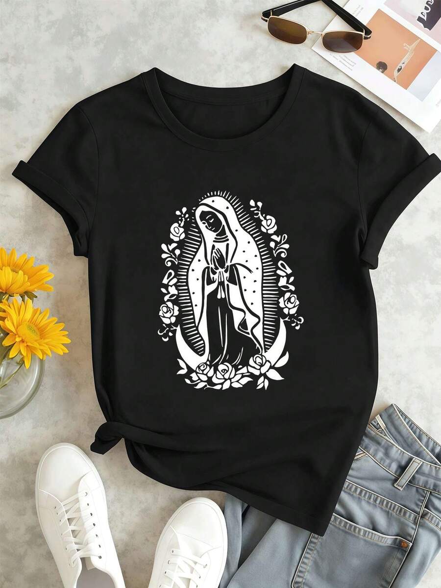 Women T-Shirts - Black - View 1
