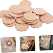 10/20 miếng gỗ sồi, đĩa gỗ, phụ kiện làm trang sức DIY - A - Xem 3