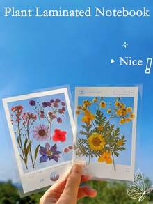 Pressed Flower Bookmark DIY Kit, Transparent Plant Specimen Stickers, Suitable As Gifts For Valentine's Day, Mother's Day, Children's Day - Multicolor - View 2