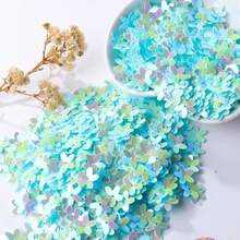 100g Hạt kim tuyến hình hoa mai lõm 10mm, chất liệu PVC, sequin hoa anh đào 5 cánh óng ánh, phụ kiện làm móng nghệ thuật bằng nhựa, kim tuyến hồng hologram lấp lánh, hiệu ứng óng ánh mộng mơ, hình dáng hoa 5 cánh tinh tế, vẻ đẹp nữ tính nhẹ nhàng. - Hoa năm cánh - Xem 20